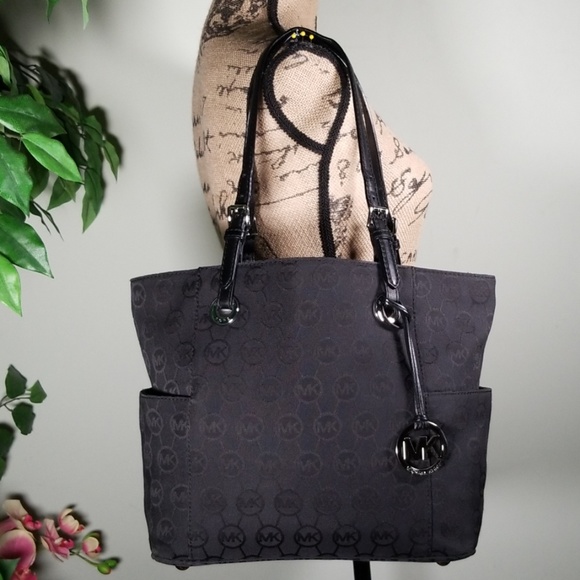 Michael Kors Handbags - Michael Kors Leather/Canvas Signature Bag